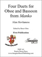 Four Duets for Oboe and Bassoon from Manko cover